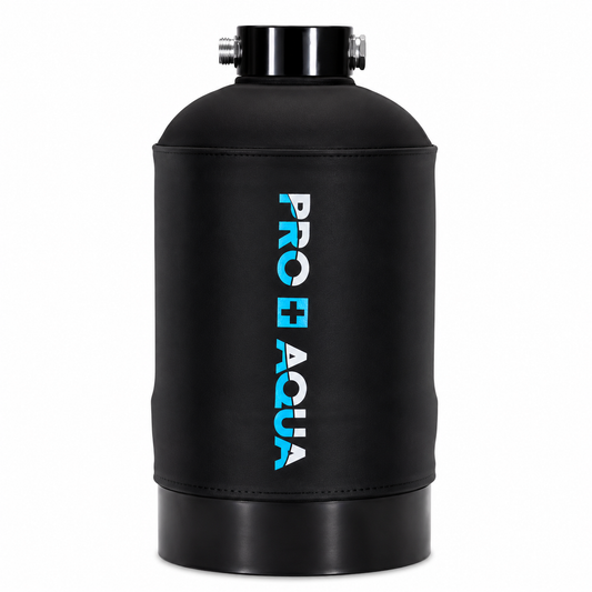 Portable RV Water Softener Filter and Soften Hard Water for RV Trailers Vans 16,000-Grains and Filtration System Bundle