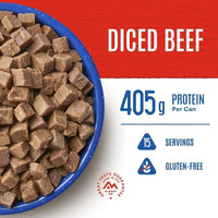 Diced Beef #10 Can – 6-Pack | Freeze-Dried Camping & Backpacking Food | Gluten-Free, High-Protein Survival & Emergency Meal | Fully Cooked | 30-Year Shelf Life | Made in USA