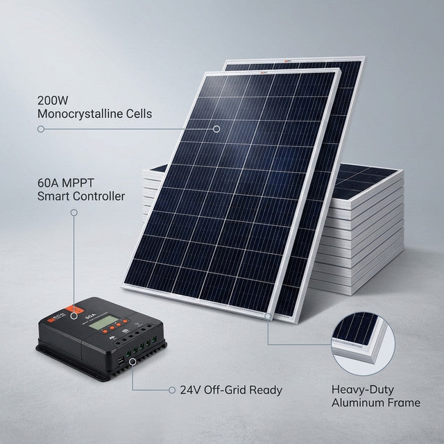 1600 Watt Solar Kit — Lifestyle