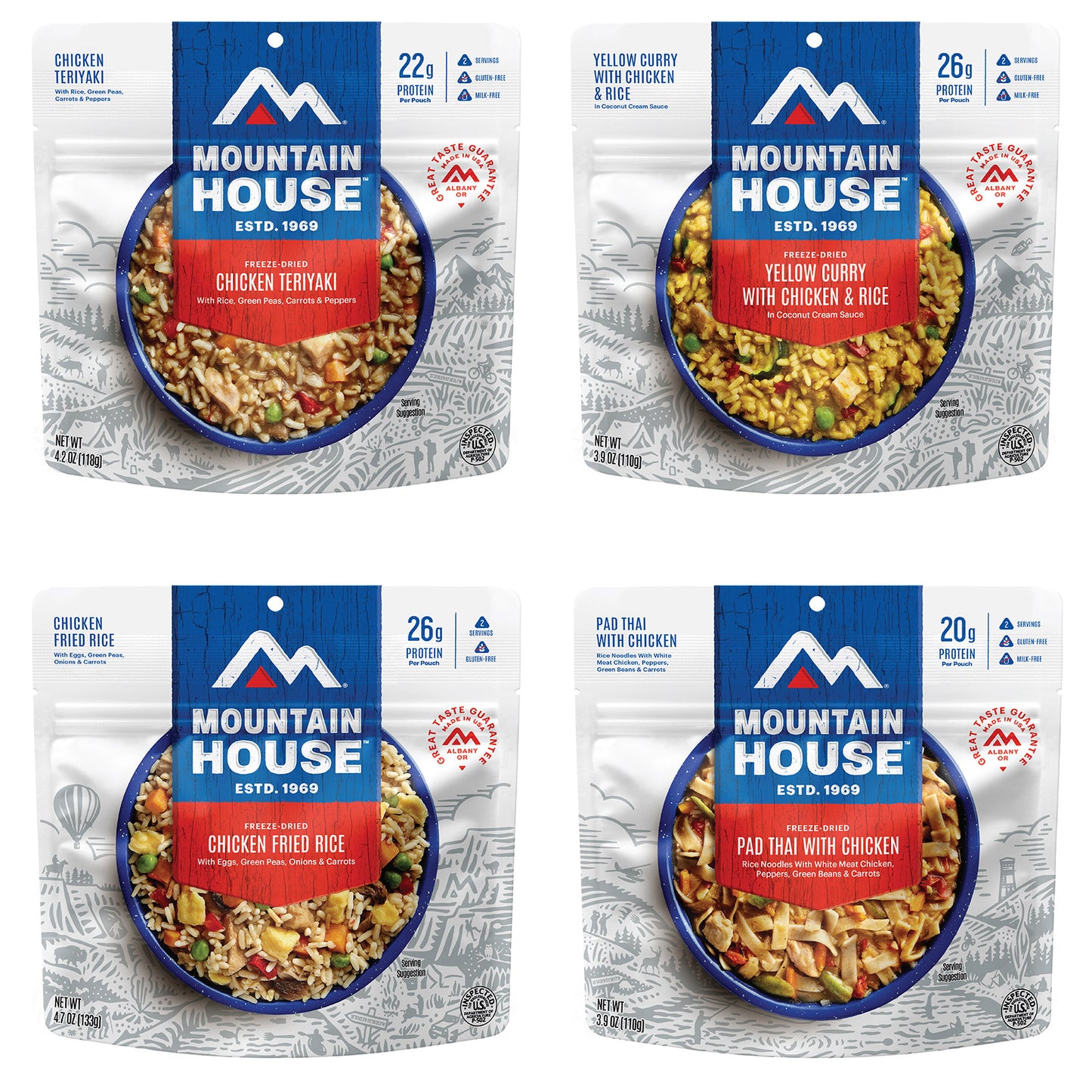 Mountain House Asian Inspired Freeze Dried Kit, 24-Count (48 Total Servings)