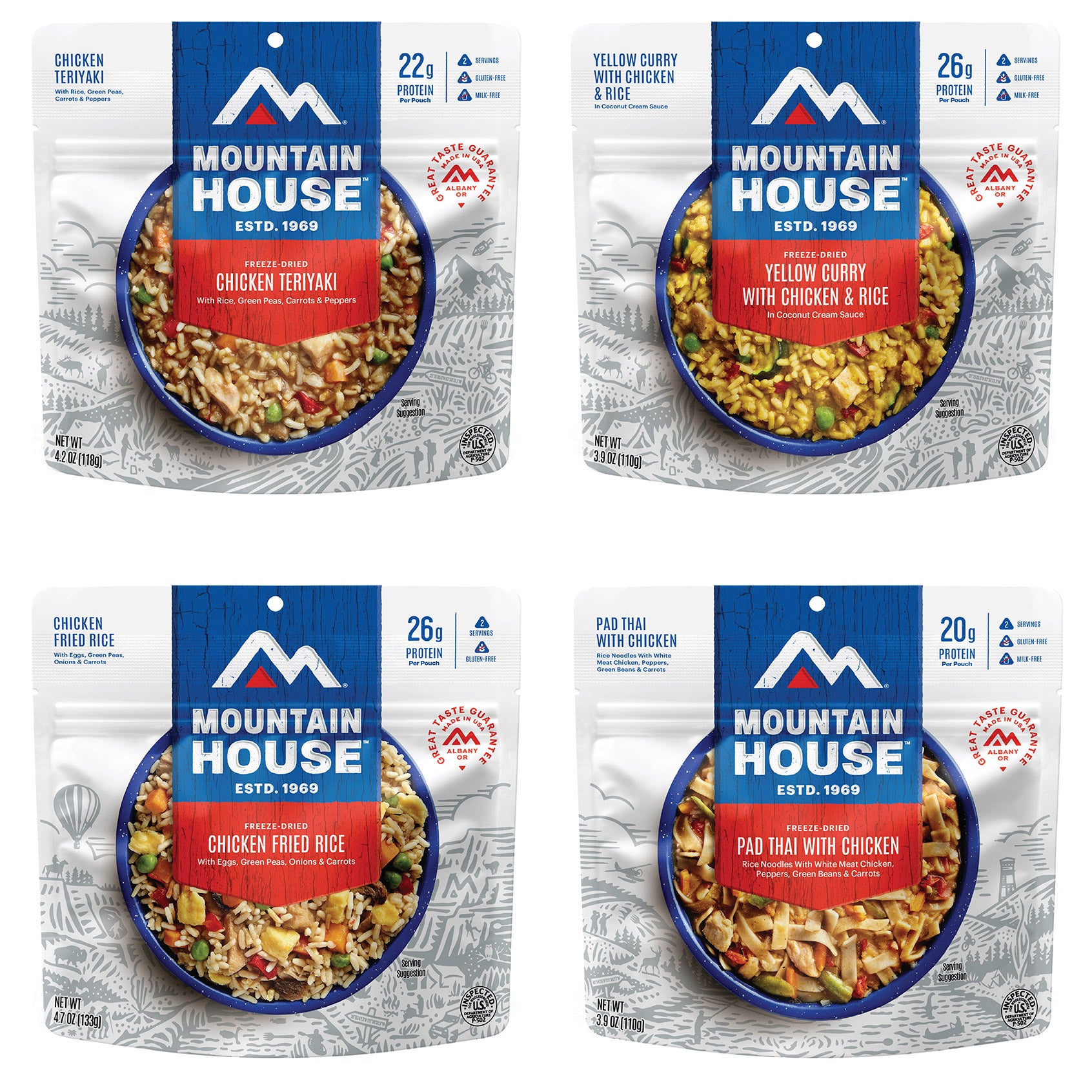 Mountain House Asian Inspired Freeze Dried Kit, 24-Count (48 Total Servings)
