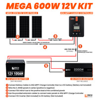 600 Watt Solar Kit